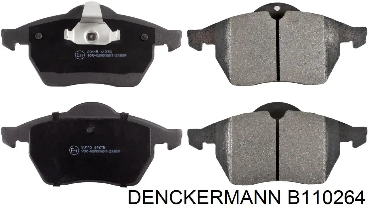 B110264 Denckermann передние тормозные колодки