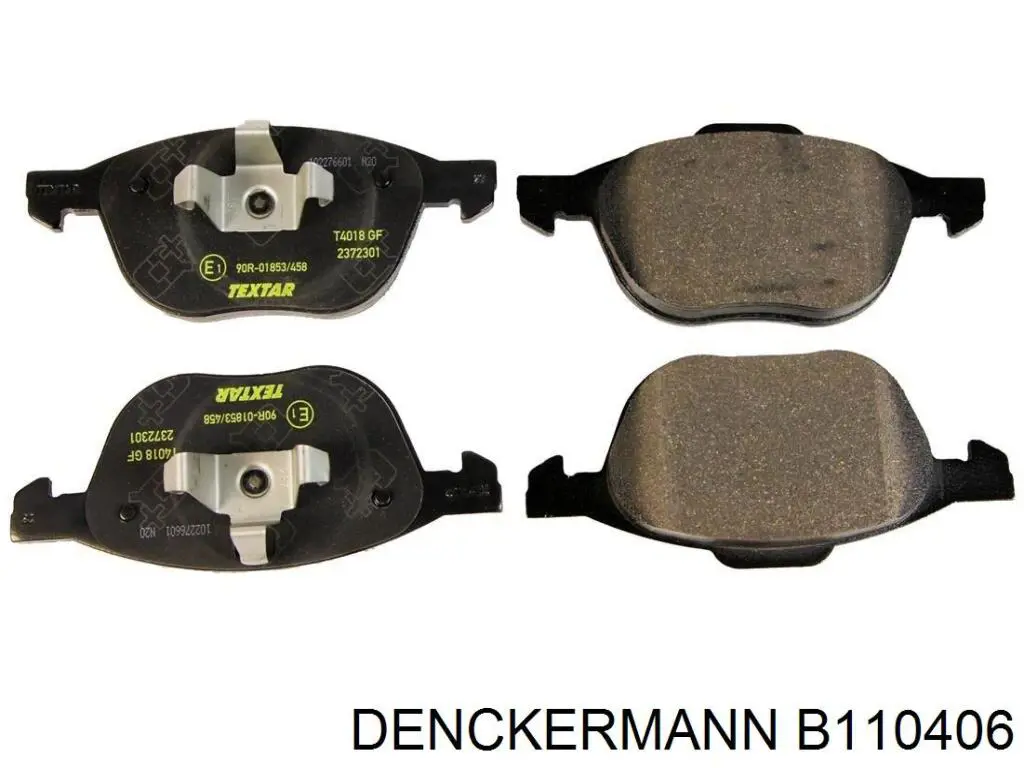 Купить B110406 Denckermann Колодки тормозные