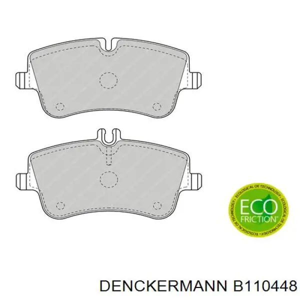 Передние тормозные колодки B110448 Denckermann