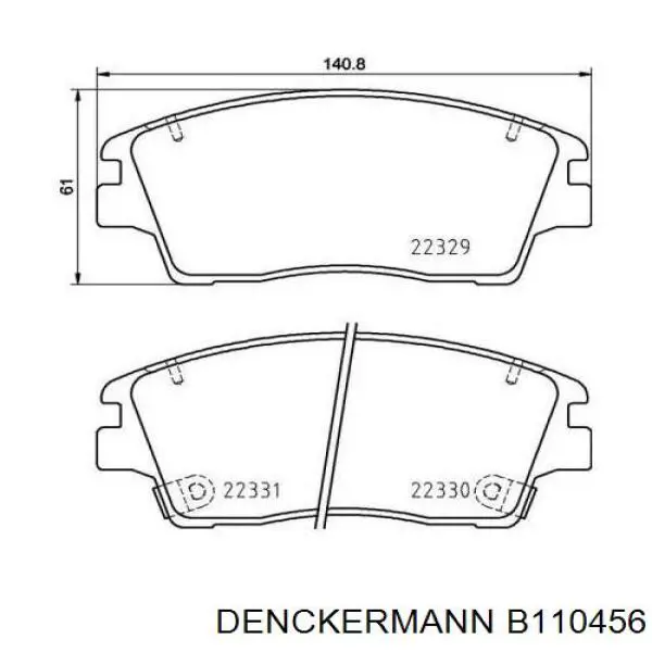 Колодки Denckermann B110456 цена, от 22.80 USD
