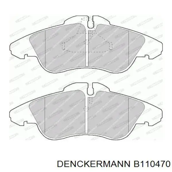 Купить B110470 Denckermann Колодки тормозные