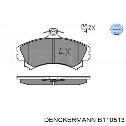 Колодки Denckermann B110513 цена, от 18.94 USD