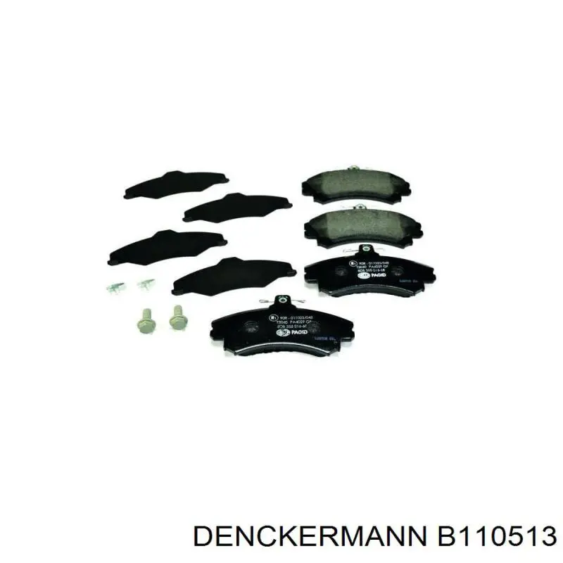 B110513 Denckermann Колодки передние