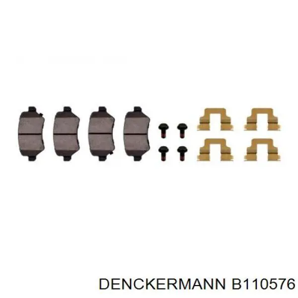 B110576 Denckermann Колодки тормозные дисковые комплект