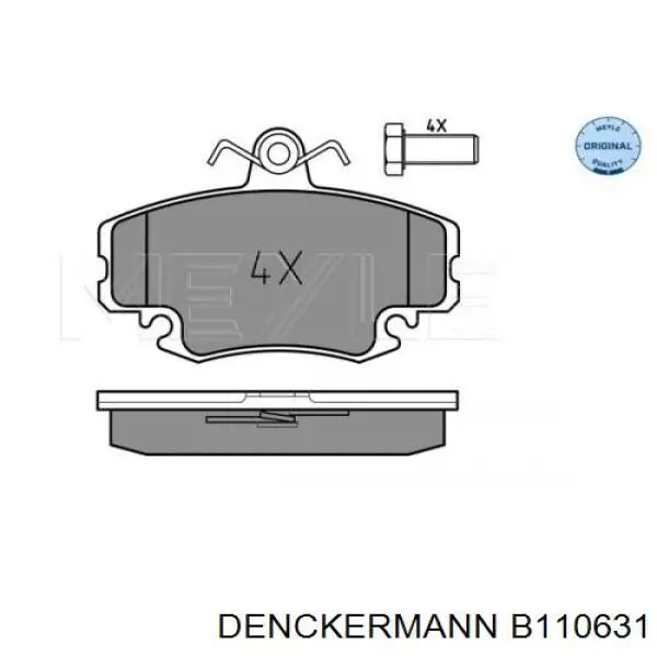 Купить B110631 Denckermann Колодки тормозные