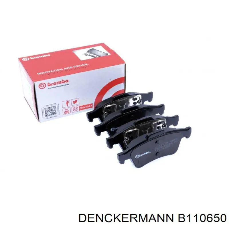 Колодки дисковые  Denckermann B110650 цена, от 13.48 USD