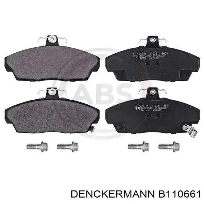 Купить B110661 Denckermann Колодки тормозные
