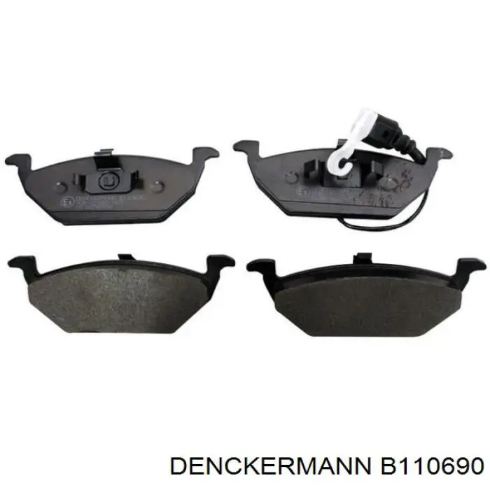 Колодки тормозные передние дисковые DENCKERMANN B110690