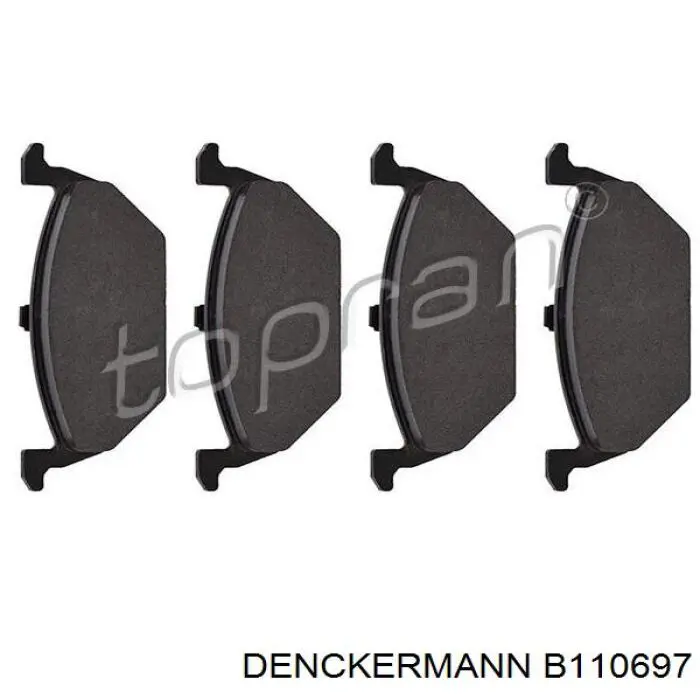 Купить B110697 Denckermann Колодки тормозные