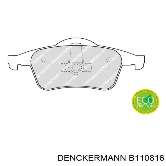 Колодки дисковые  Denckermann B110816 цена, от 18.50 USD