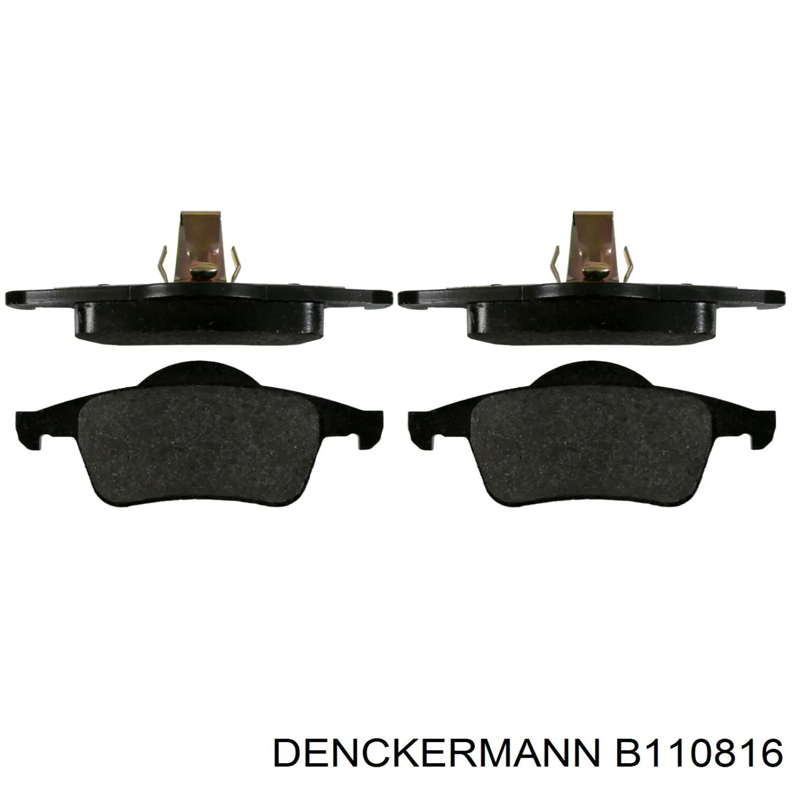 B110816 Denckermann Колодки тормозные дисковые комплект