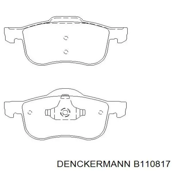 Купить B110817 Denckermann Колодки тормозные