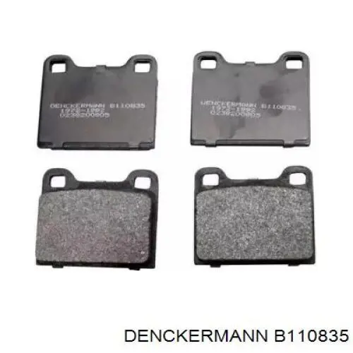 B110835 Denckermann колодки тормозные передние дисковые