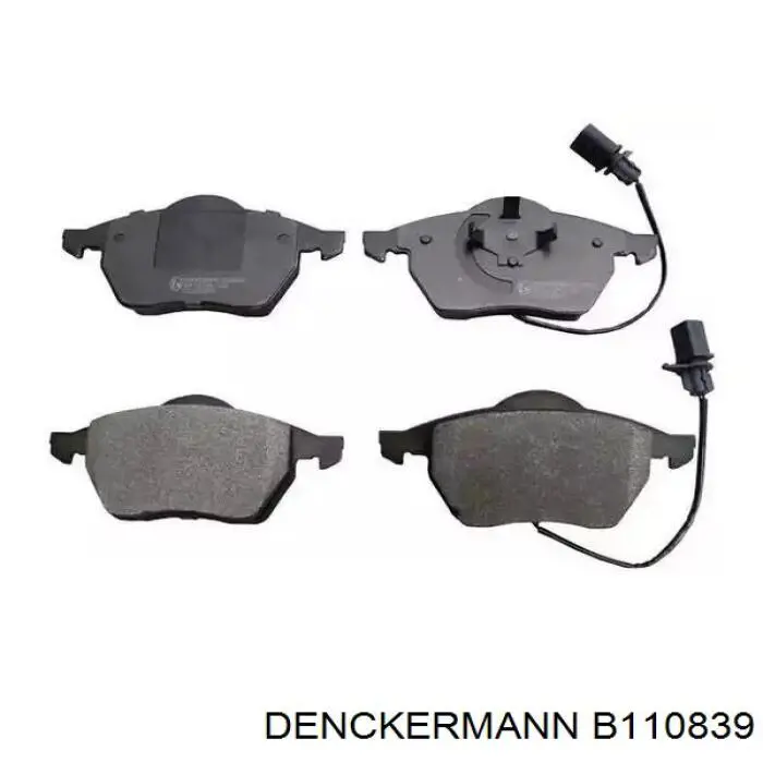 B110839 Denckermann колодки тормозные передние дисковые