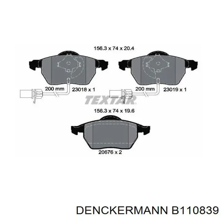 Колодки Denckermann B110839 цена, от 21.76 USD