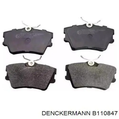 Колодки тормозные задние дисковые DENCKERMANN B110847