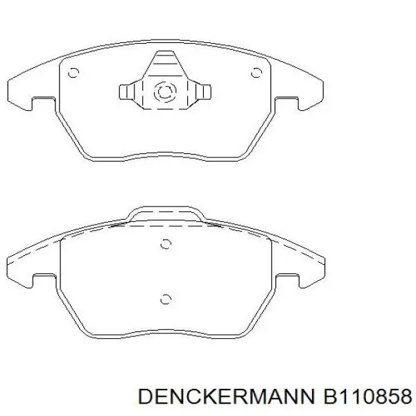 Передние тормозные колодки B110858 Denckermann