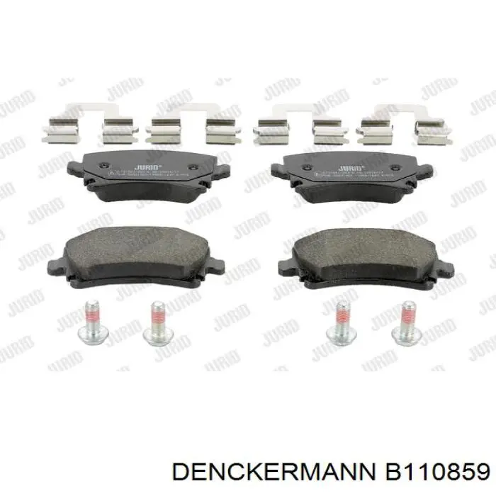 Задние тормозные колодки B110859 Denckermann