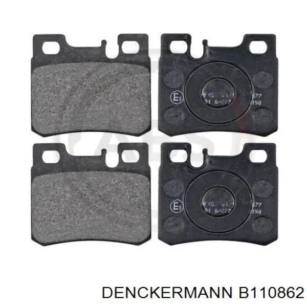 Купить B110862 Denckermann Колодки тормозные задние, дисковые