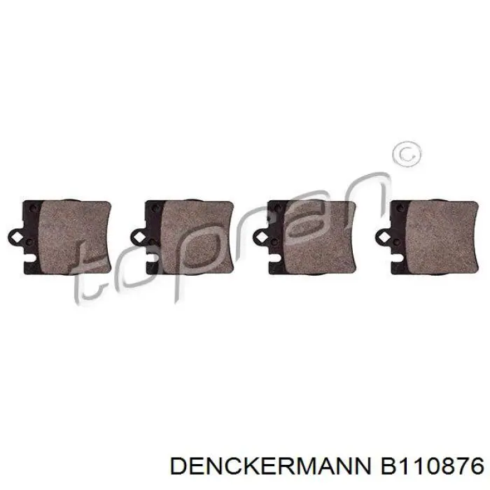 Колодки дисковые  Denckermann B110876 цена, от 15.39 USD