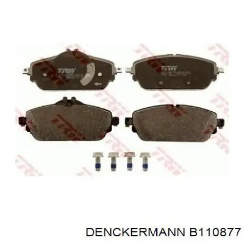 B110877 Denckermann Колодки тормозные дисковые комплект