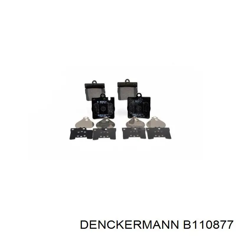 Задние тормозные колодки B110877 Denckermann