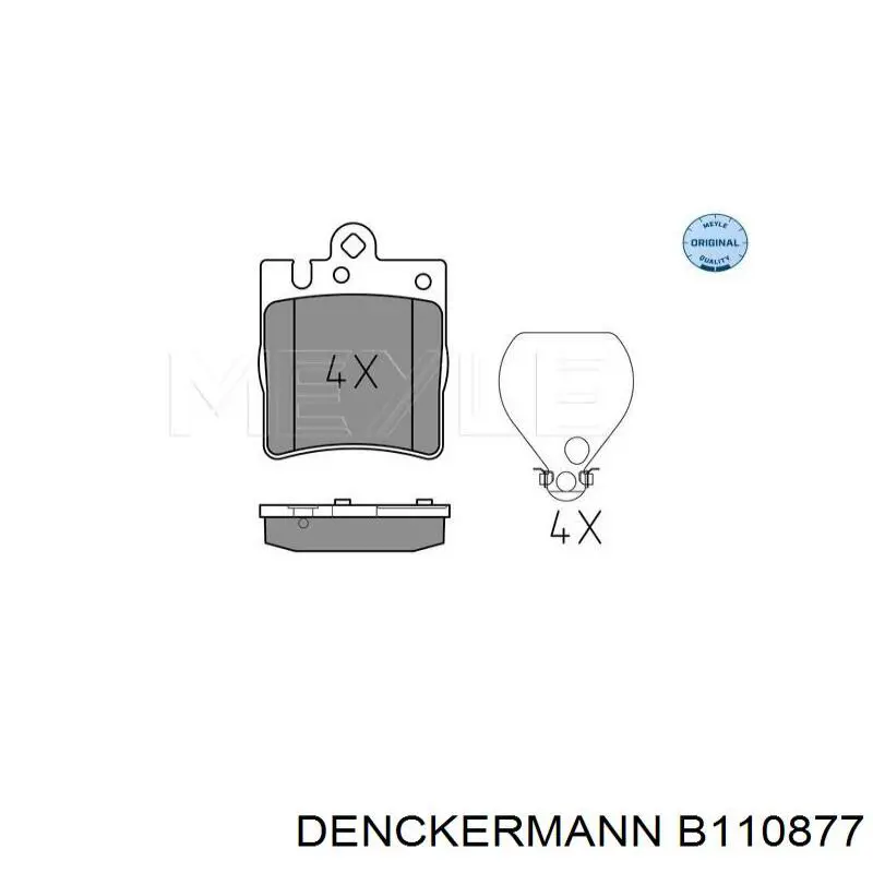Задние дисковые колодки Denckermann B110877