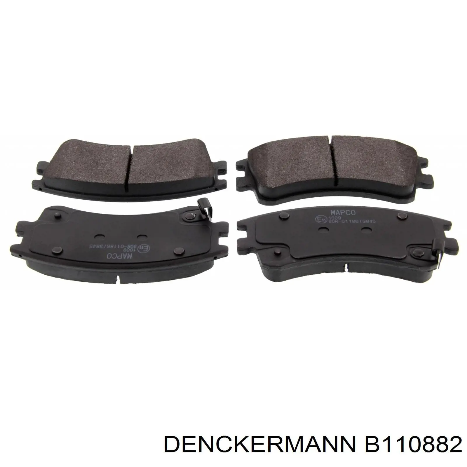 B110882 Denckermann колодки тормозные передние дисковые