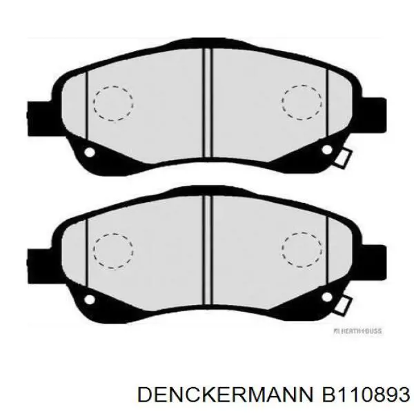 Купить B110893 Denckermann Колодки тормозные задние, дисковые