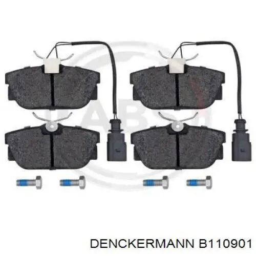 Купить B110901 Denckermann Колодки тормозные задние, дисковые