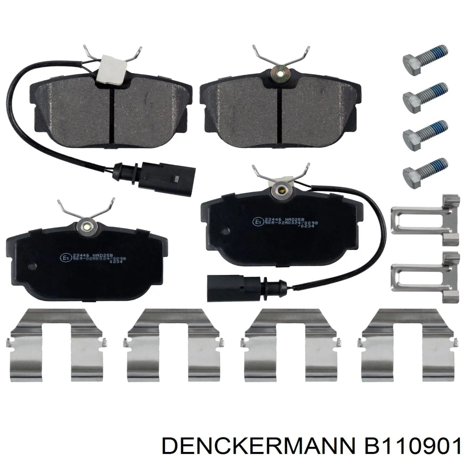 Задние тормозные колодки B110901 Denckermann