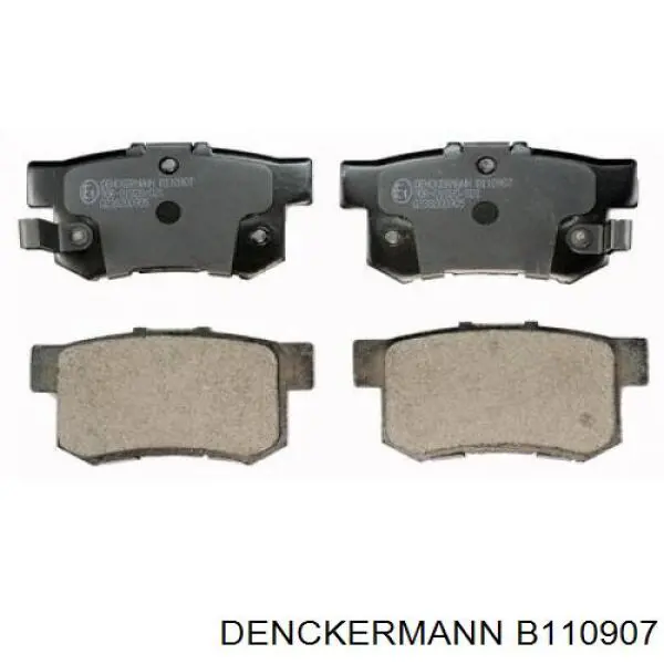 B110907 Denckermann колодки тормозные задние дисковые