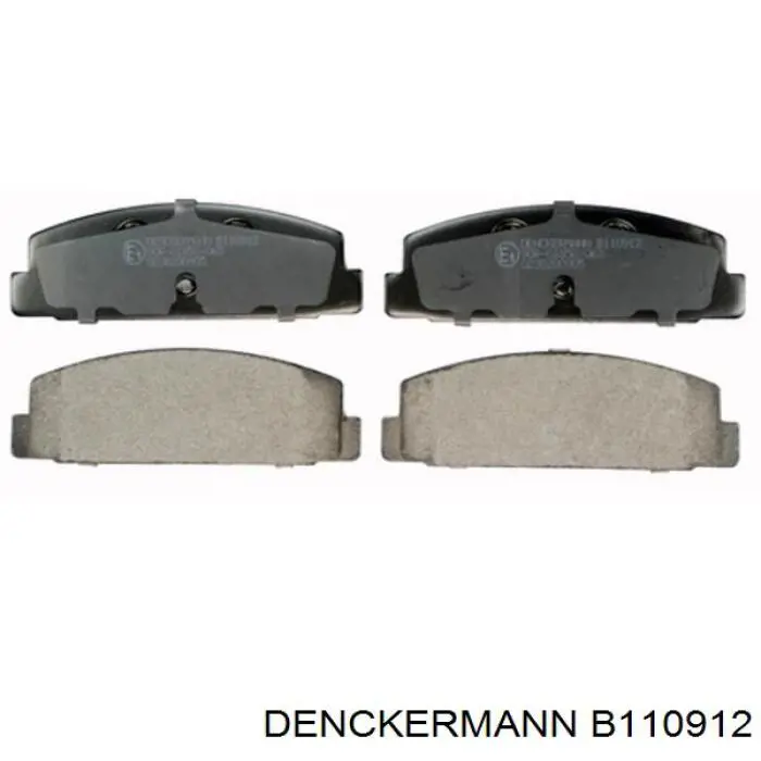 B110912 Denckermann колодки тормозные задние дисковые