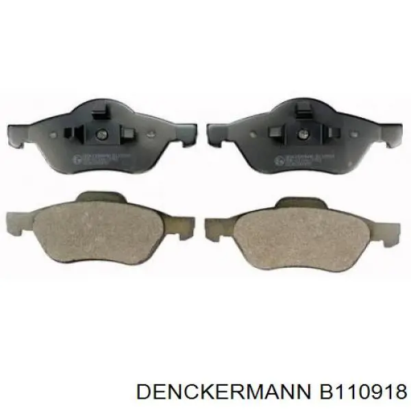 B110918 Denckermann колодки тормозные передние дисковые