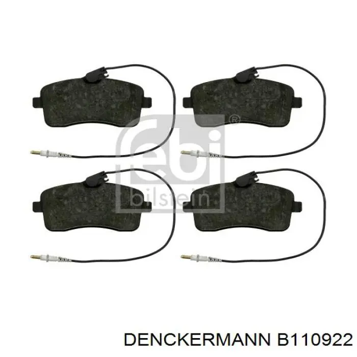 Передние тормозные колодки B110922 Denckermann