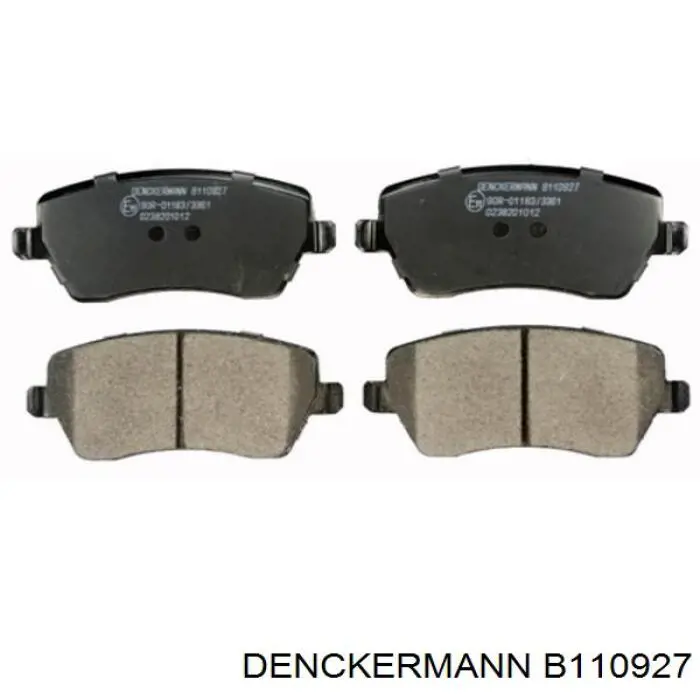 B110927 Denckermann колодки тормозные передние дисковые