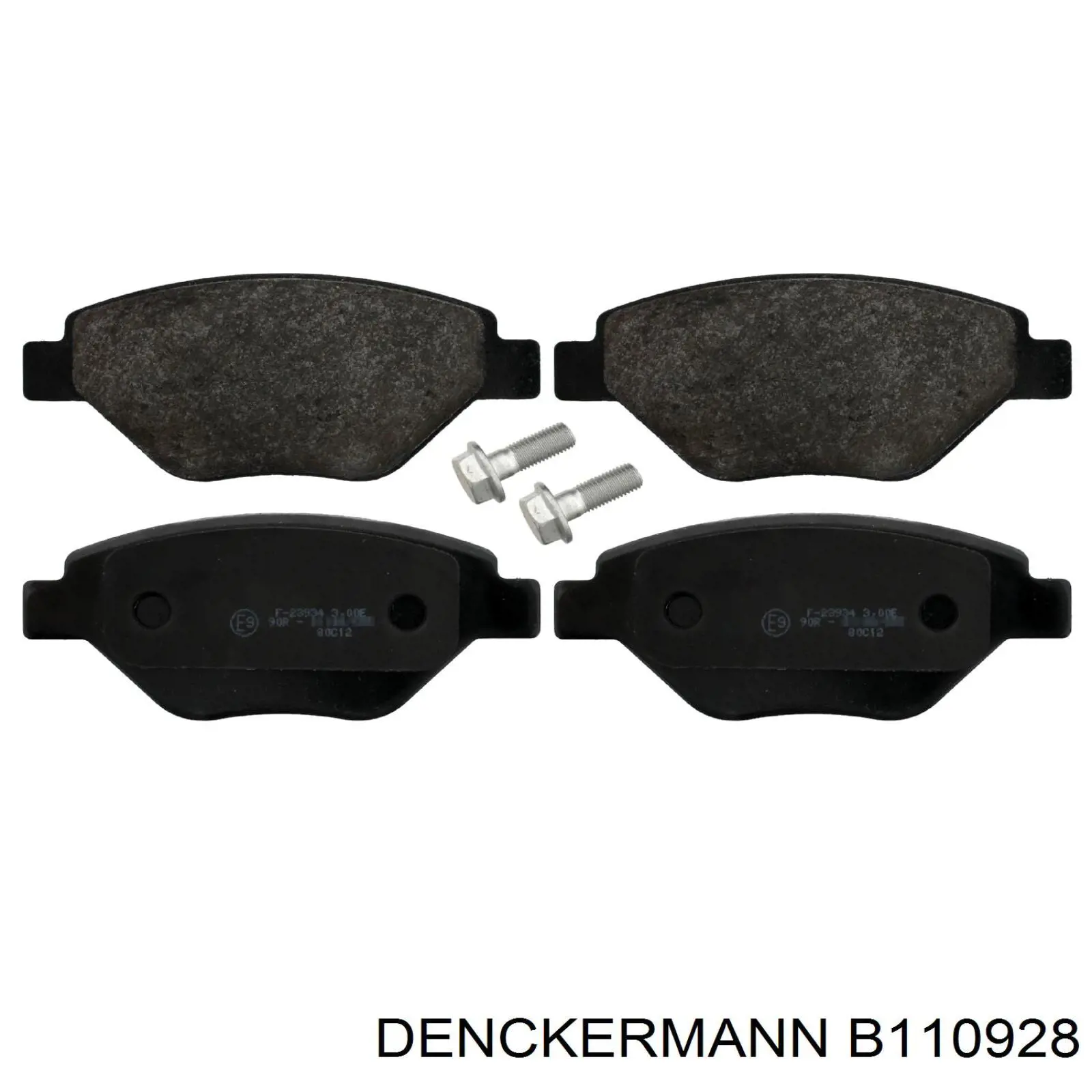 B110928 Denckermann колодки тормозные передние дисковые