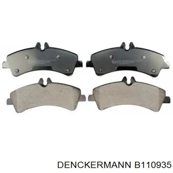 B110935 Denckermann колодки тормозные задние дисковые