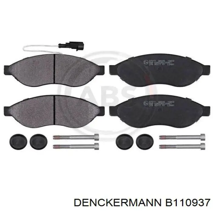 Купить B110937 Denckermann Колодки тормозные