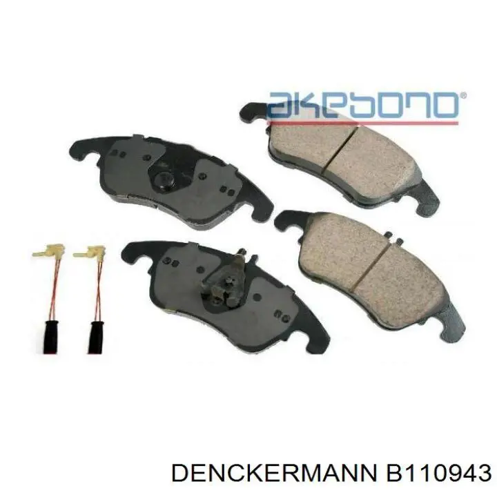Передние тормозные колодки B110943 Denckermann