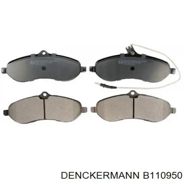 Передние тормозные колодки B110950 Denckermann