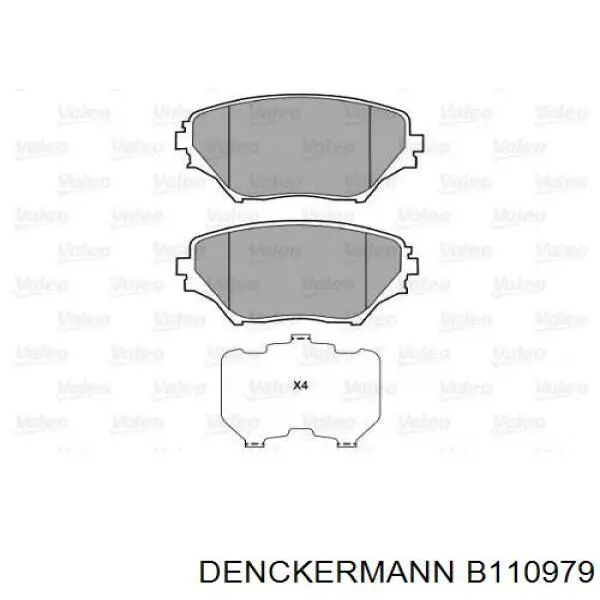 Передние тормозные колодки B110979 Denckermann
