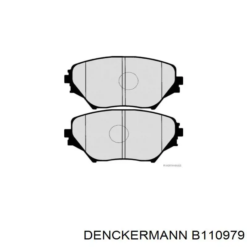 Купить B110979 Denckermann Колодки тормозные