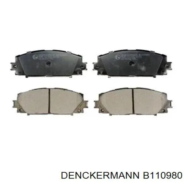 Передние тормозные колодки B110980 Denckermann