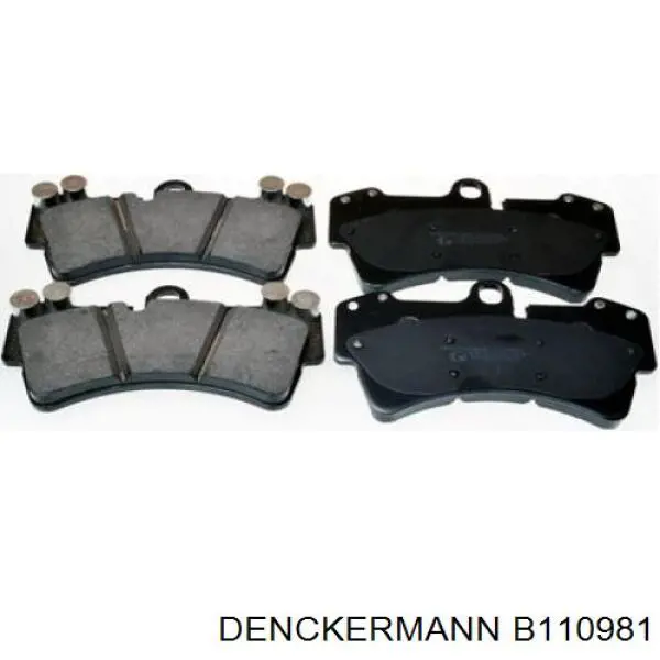 Колодки тормозные задние дисковые DENCKERMANN B110981