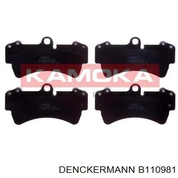 Купить B110981 Denckermann Колодки тормозные задние, дисковые