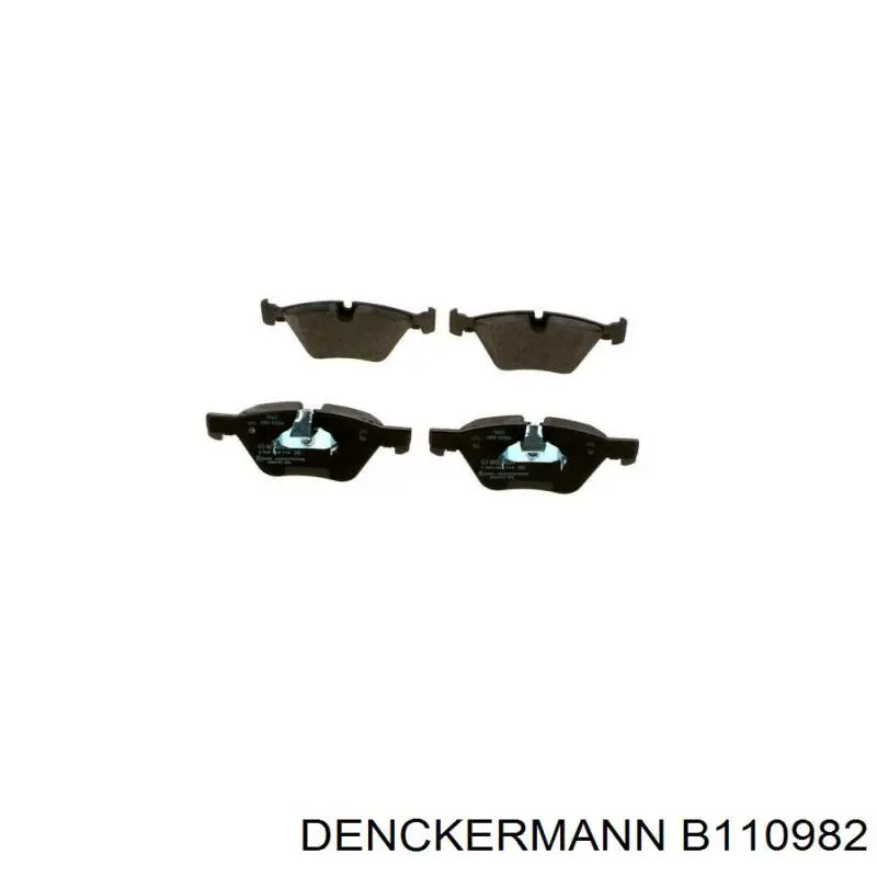 Передние тормозные колодки B110982 Denckermann