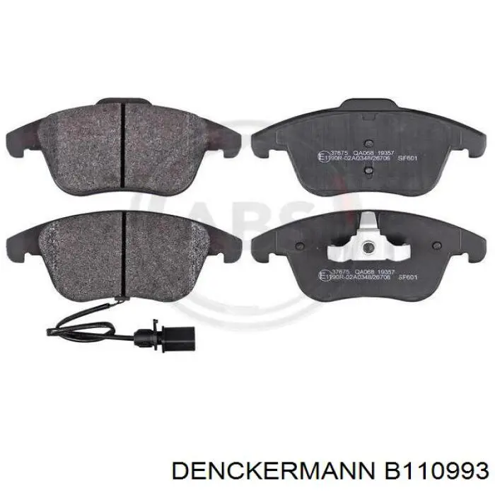 Купить B110993 Denckermann Колодки тормозные