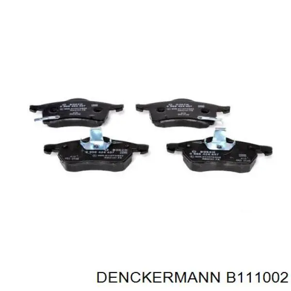 Купить B111002 Denckermann Колодки тормозные