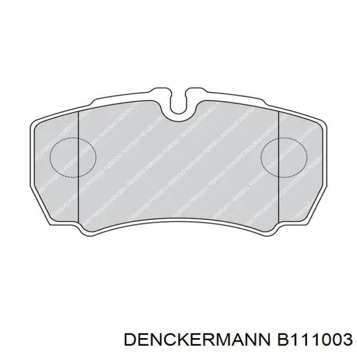Колодки дисковые  Denckermann B111003 цена, от 20.56 USD